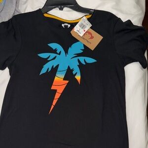 Appaman Boys Sunrize Shazam Black Graphic Tee size 14